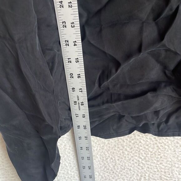 Madewell Brushed Front Ruched Top Womens Size 12 Black - Picture 8 of 12